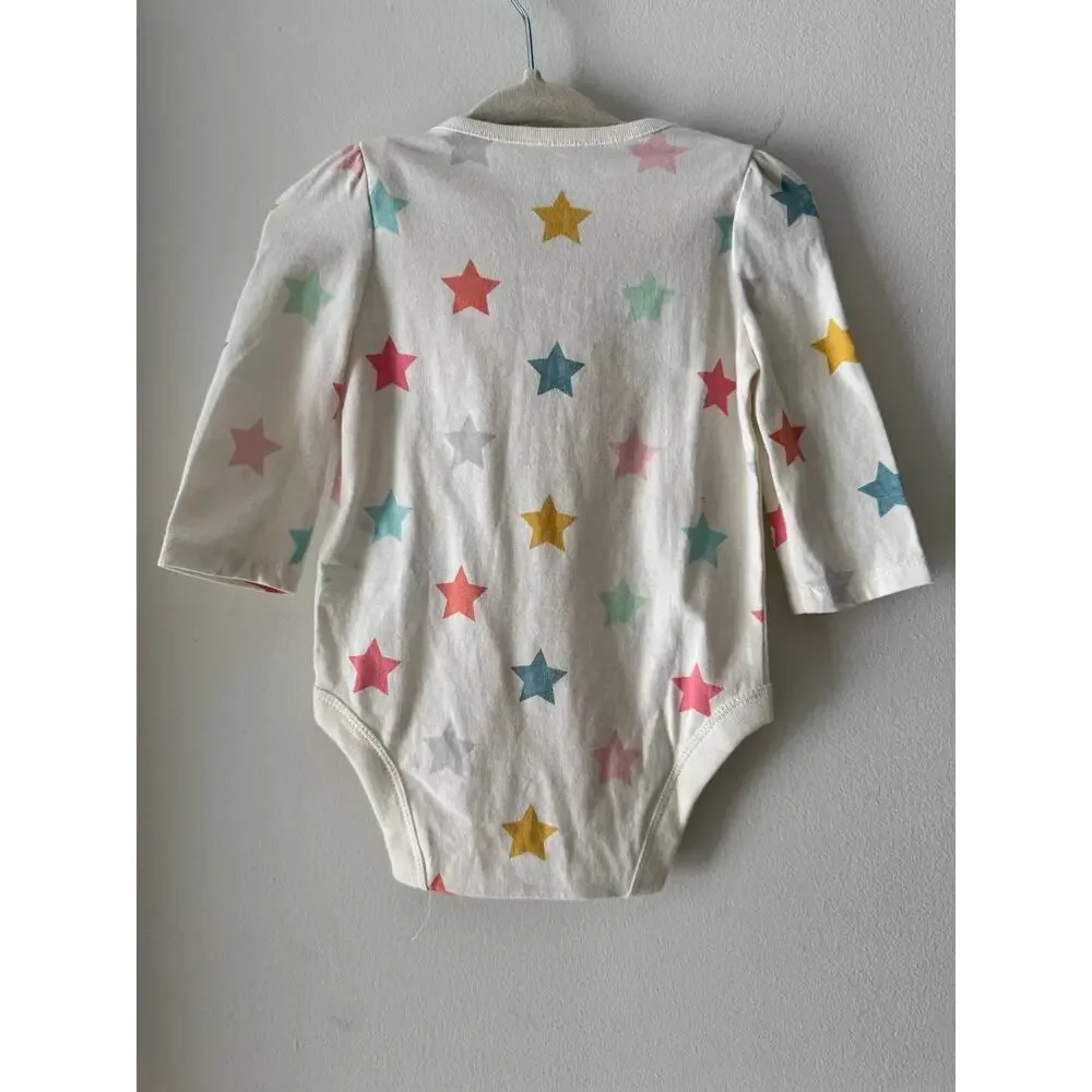 Baby Gap long sleeve star bodysuit 3-6 months